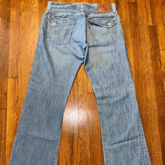 Cool!  Levi's Low Boot Cut Jeans 527 - Size 34/32 - Picture 2 of 7